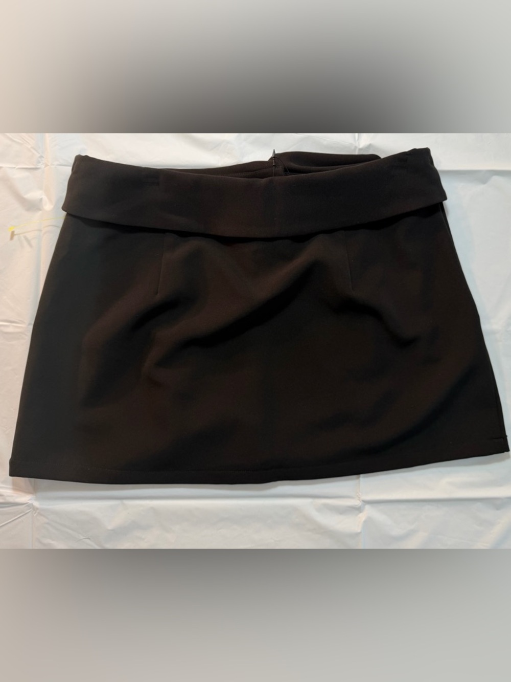 Sincerely Jules, medium, Black Fold-Over Waist Mini Skirt